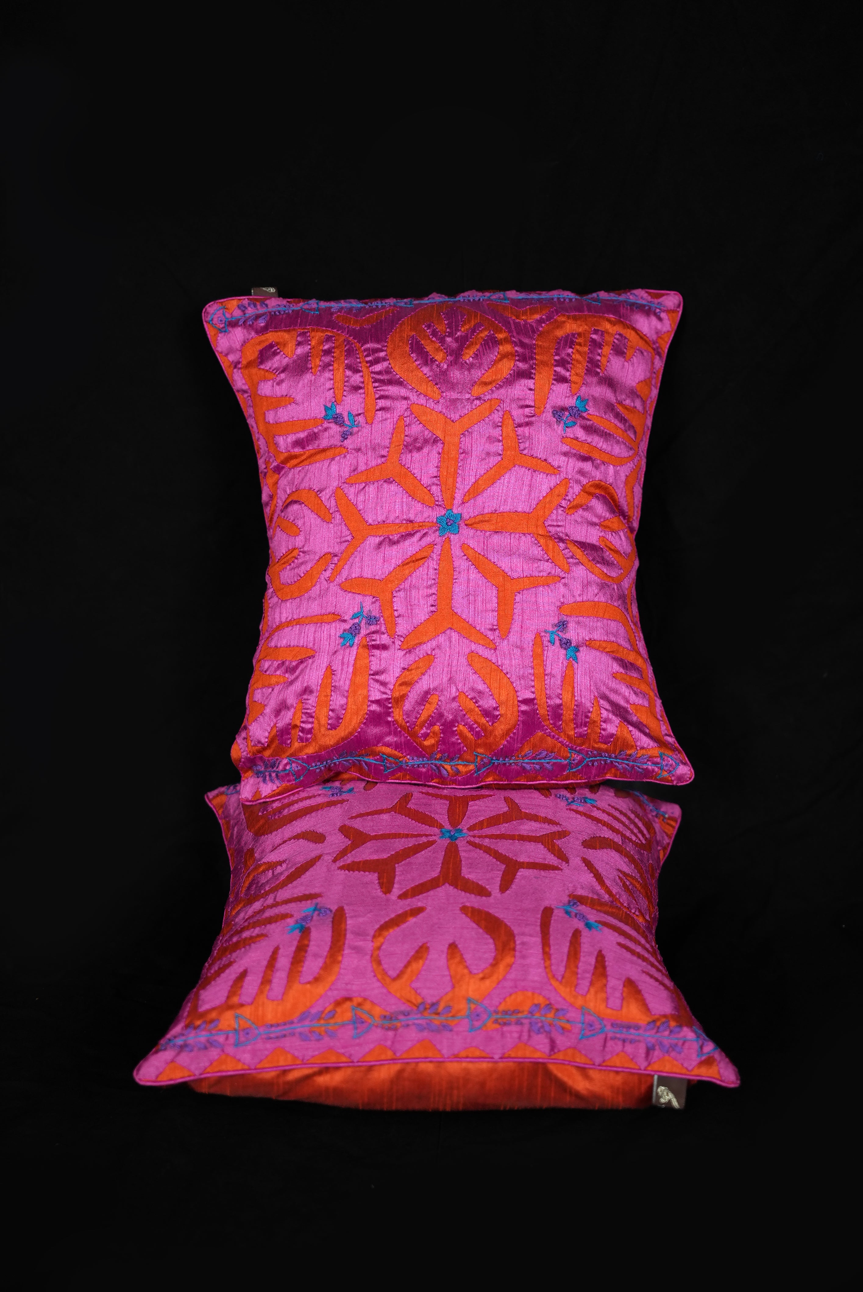 Embroidered Cushion Cover (Pair)