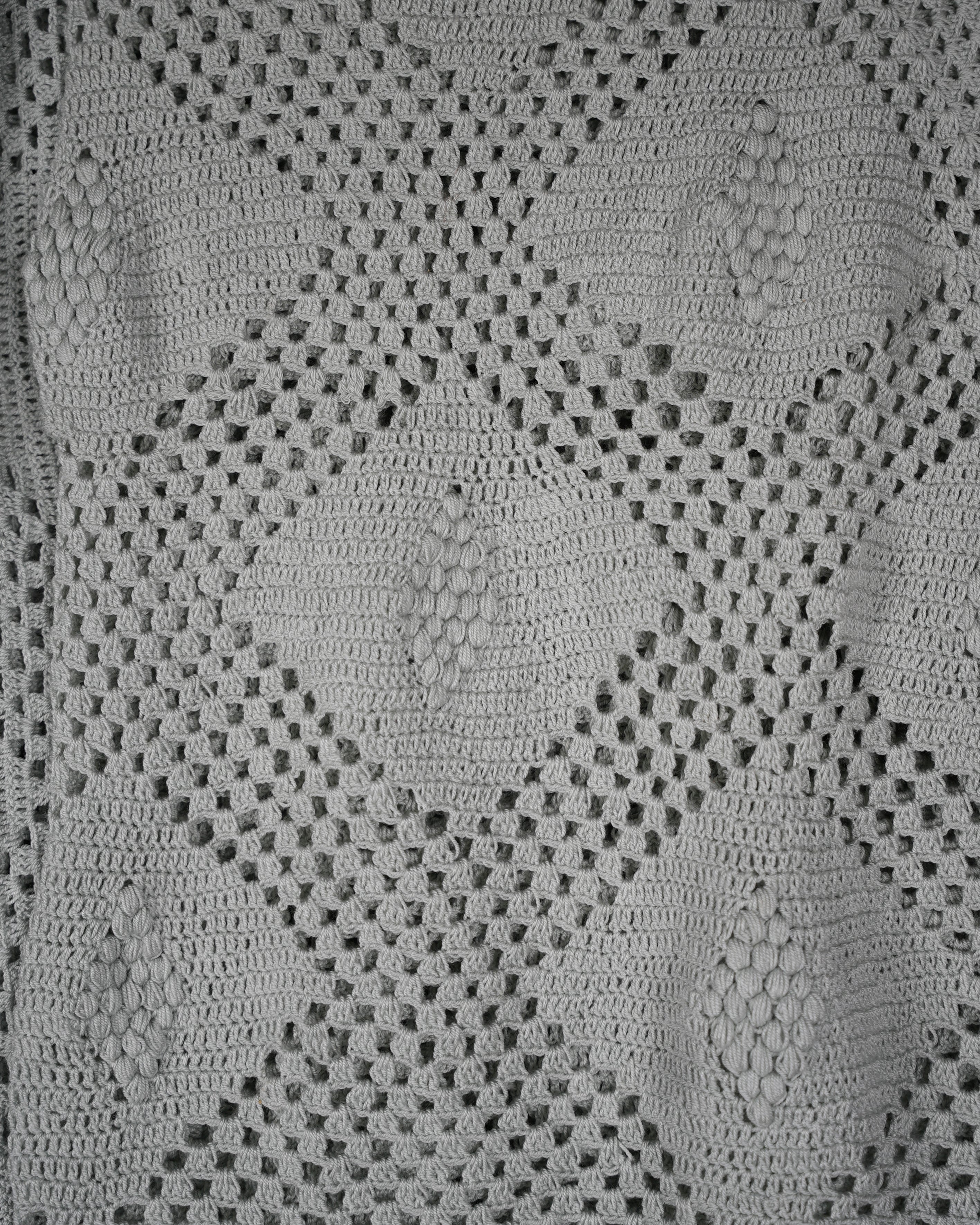 Crochet bedcover queen size & 3 cushions