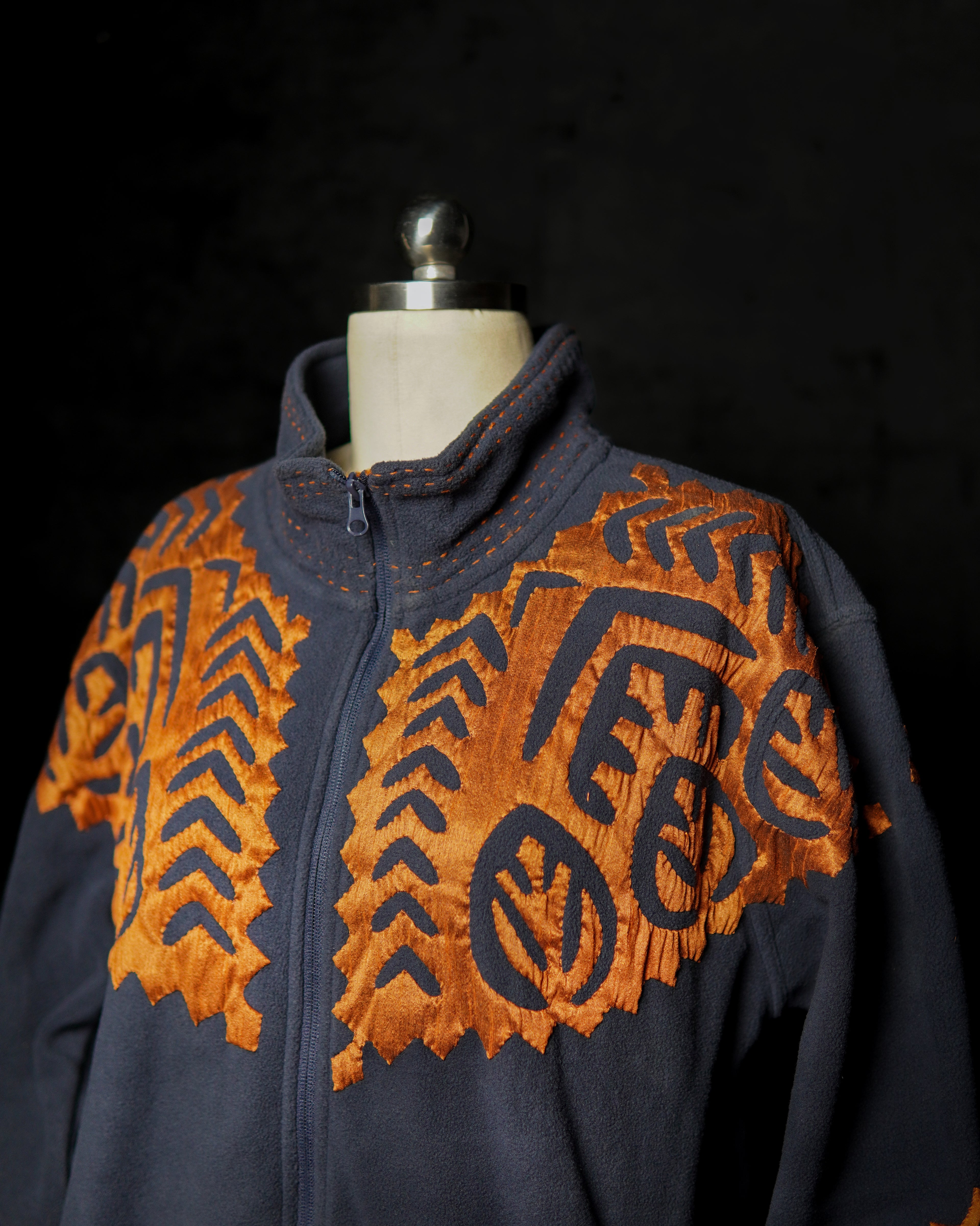 Embroidered Black Hoodie