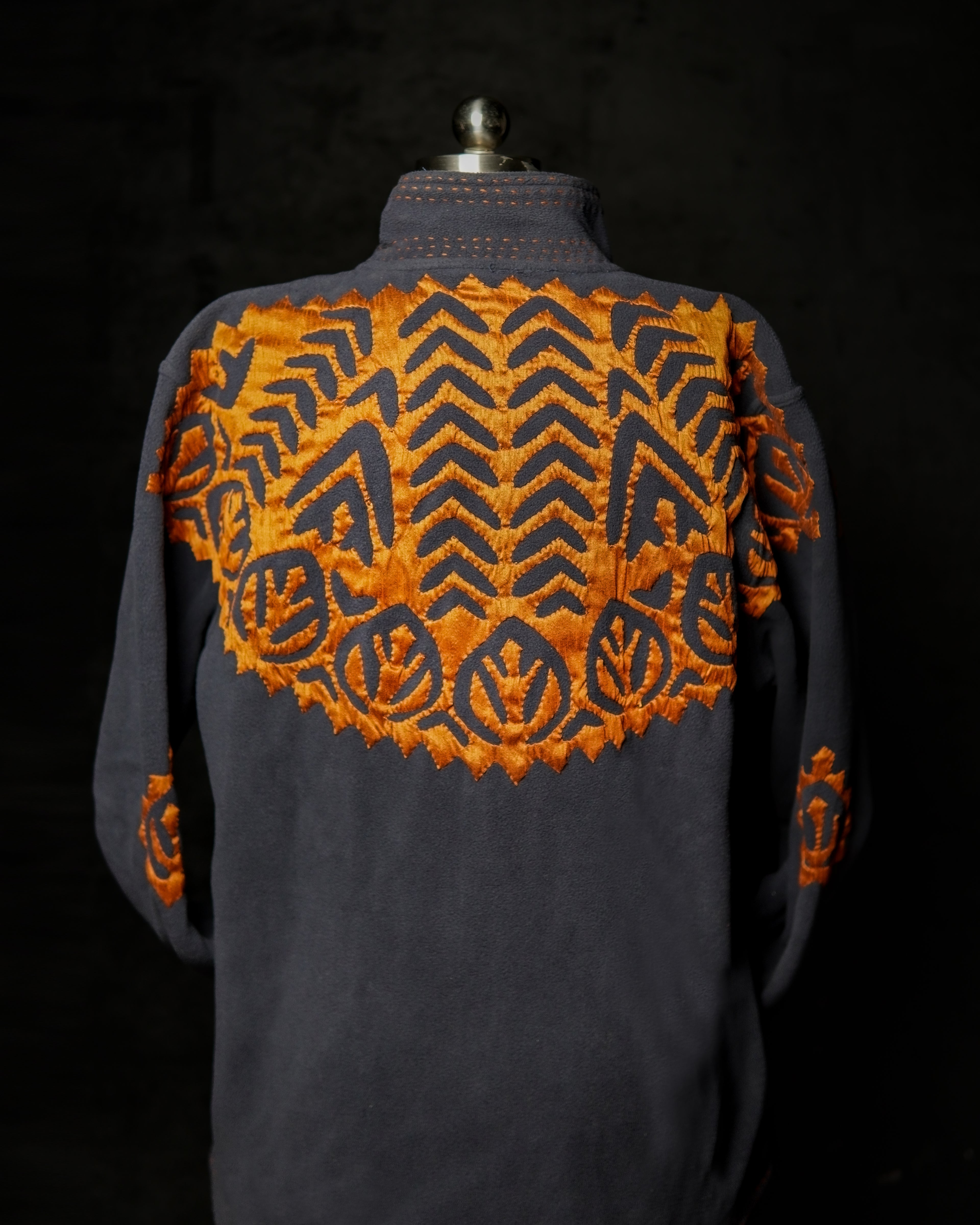 Embroidered Black Hoodie