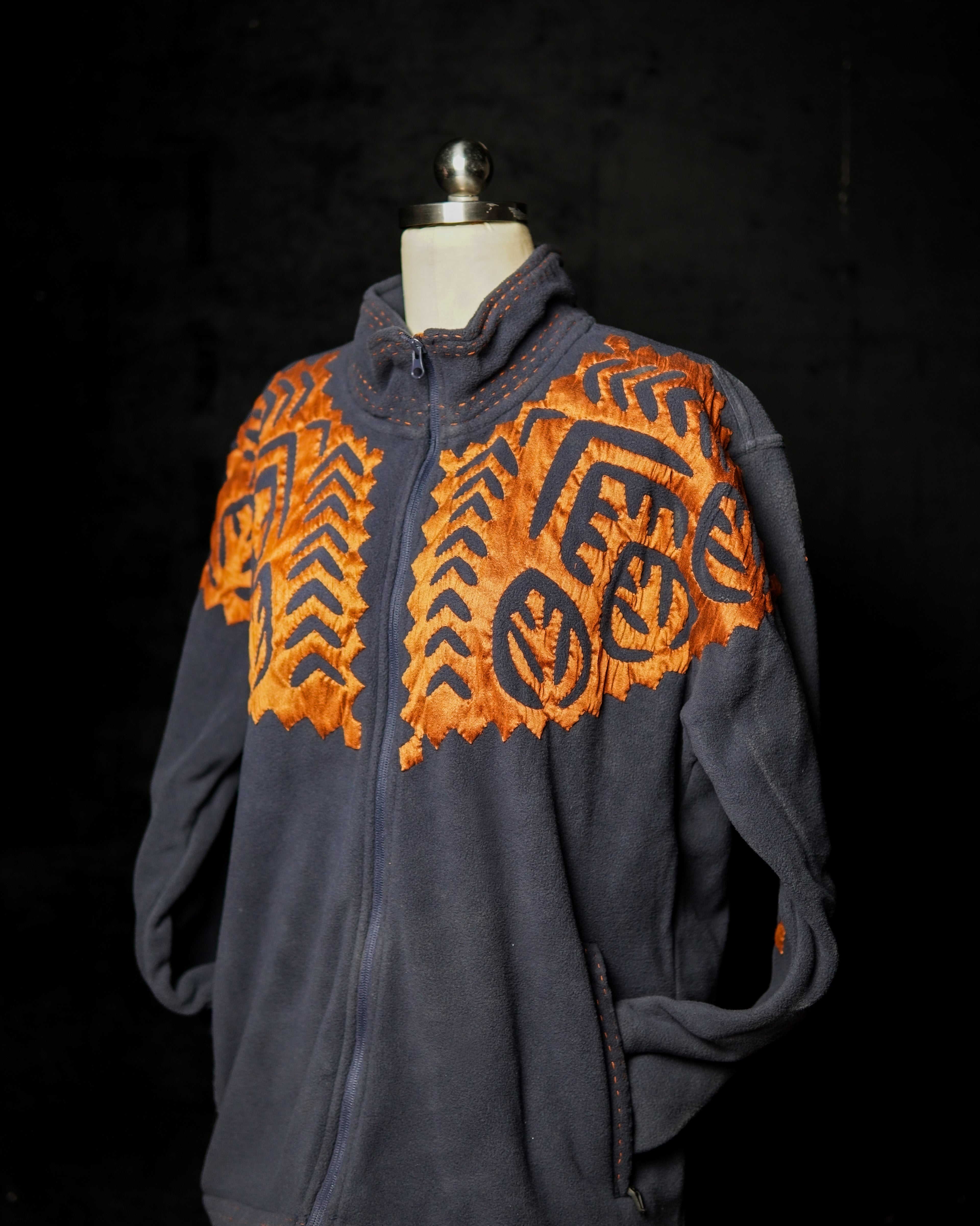 Embroidered Black Hoodie