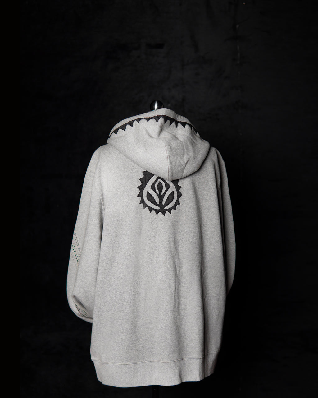 Embroidered White Hoodie