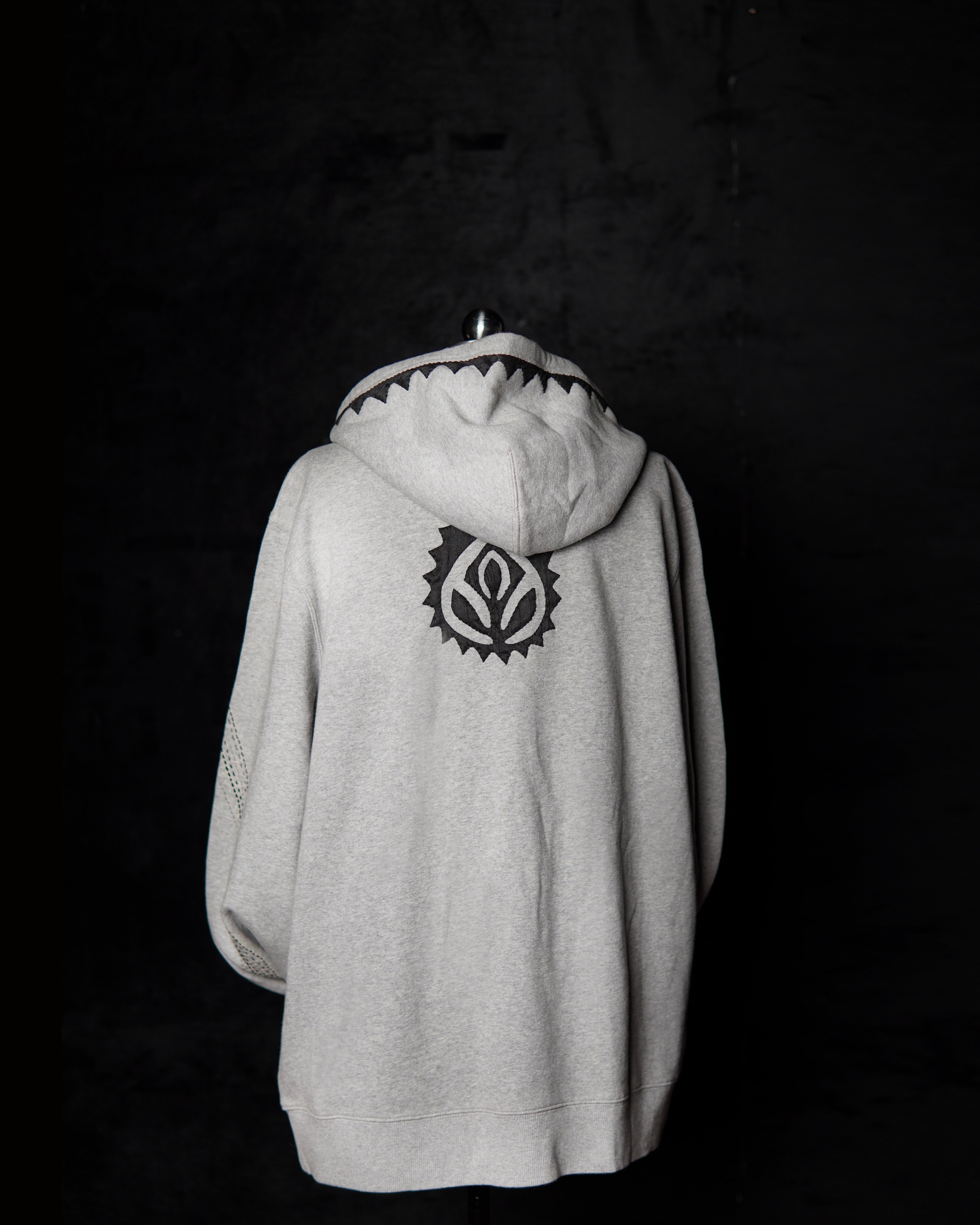 Embroidered White Hoodie