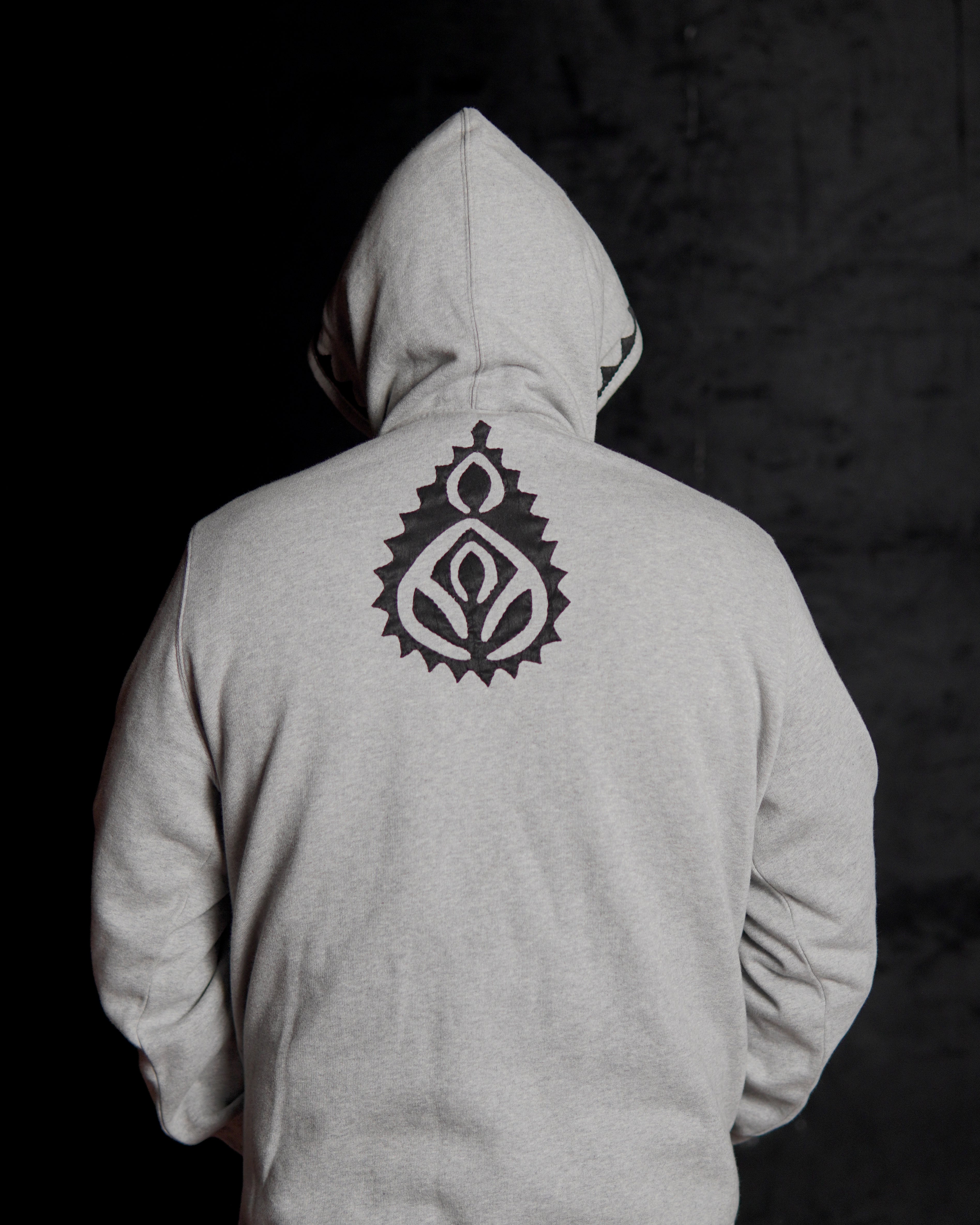 Embroidered White Hoodie